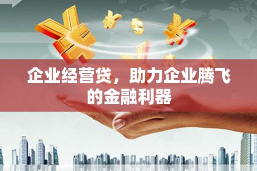 富县企业经营贷，助力企业腾飞的金融利器