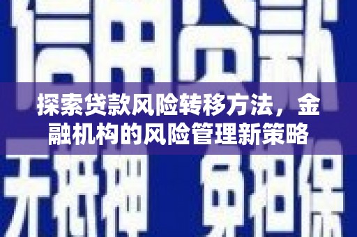 湾仔区探索贷款风险转移方法，金融机构的风险管理新策略