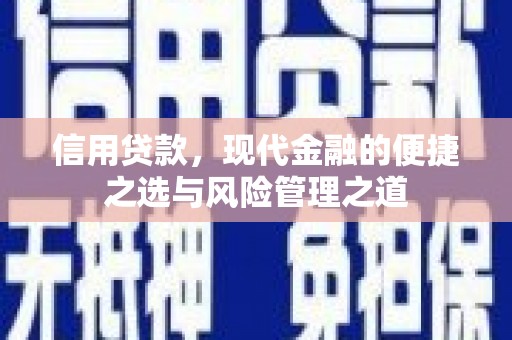 浑源信用贷款，现代金融的便捷之选与风险管理之道