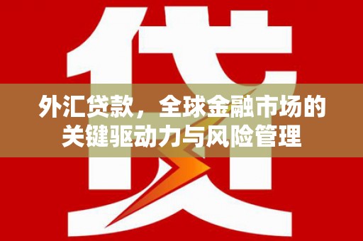 前锋外汇贷款，全球金融市场的关键驱动力与风险管理