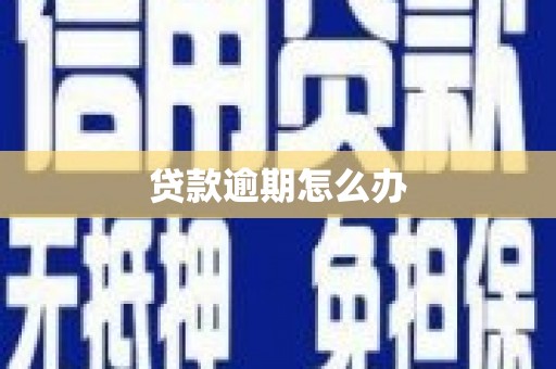 沧源贷款逾期怎么办