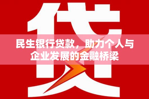 辽源民生银行贷款，助力个人与企业发展的金融桥梁