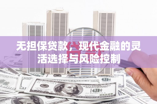阜平无担保贷款，现代金融的灵活选择与风险控制