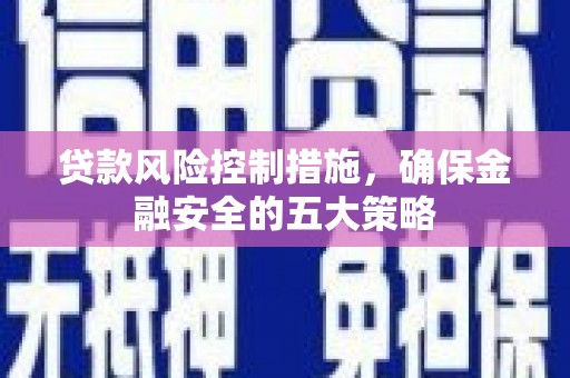 博望贷款风险控制措施，确保金融安全的五大策略