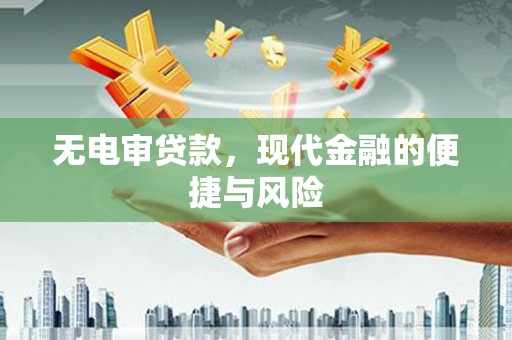 武侯无电审贷款，现代金融的便捷与风险