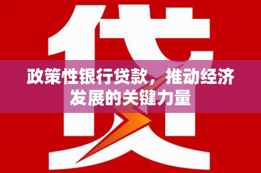 五家渠政策性银行贷款，推动经济发展的关键力量